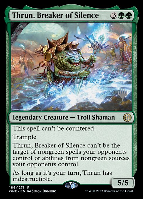 Thrun, Breaker of Silence (186p) [Phyrexia: All Will Be One Promos]
