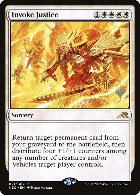 Invoke Justice (21p) [Kamigawa: Neon Dynasty Promos]
