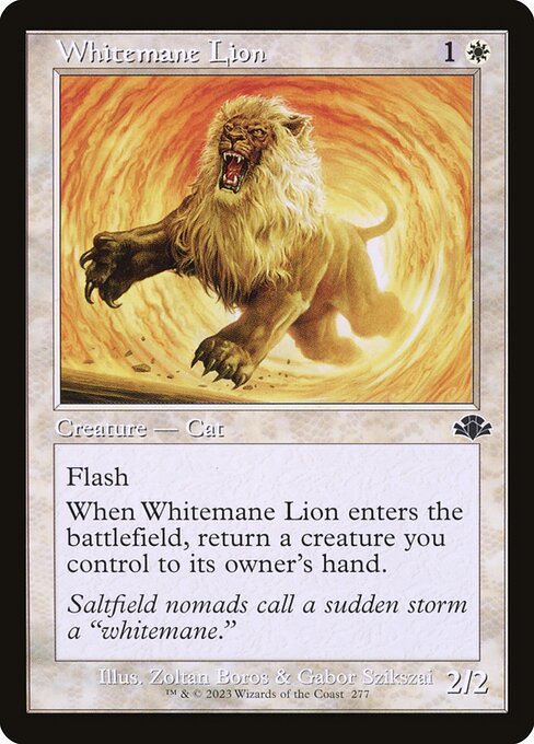 Whitemane Lion (277) [Dominaria Remastered]