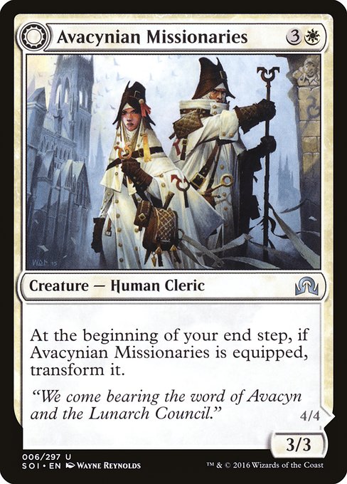 Avacynian Missionaries // Lunarch Inquisitors (6) [Shadows over Innistrad]