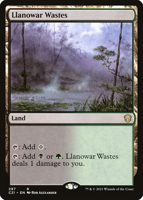 Llanowar Wastes (297) [Commander 2021]