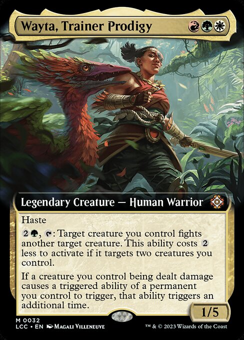 Wayta, Trainer Prodigy (32) [The Lost Caverns of Ixalan Commander] [Extended Art]