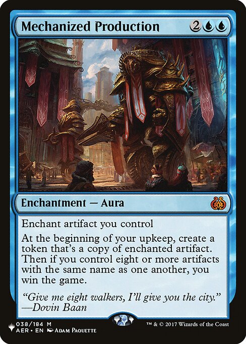 Mechanized Production (AER-38) [The List]