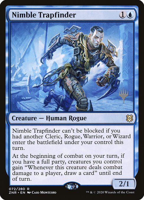 Nimble Trapfinder (72p) [Zendikar Rising Promos]