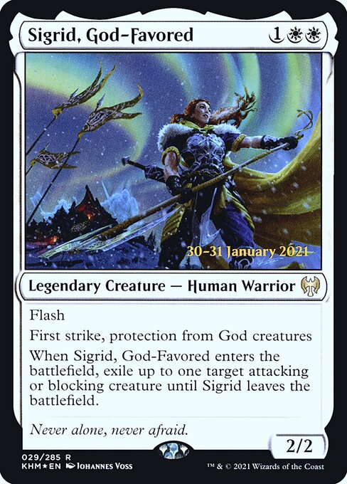 Sigrid, God-Favored (29s) [Kaldheim Promos]
