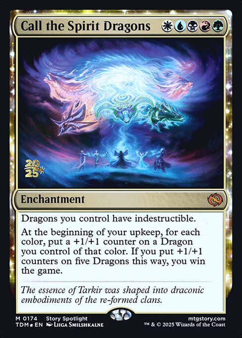 Call the Spirit Dragons (174s) [Tarkir: Dragonstorm Promos]