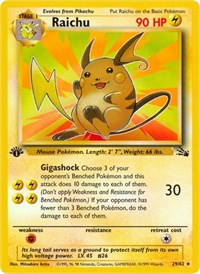 Raichu (29) (29/62) [Fossil]