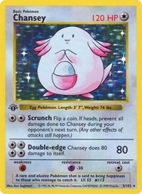 Chansey (003/102) [Base Set Shadowless (Unlimited)]