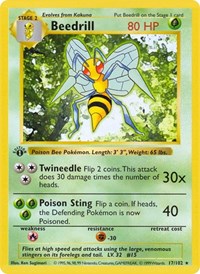 Beedrill (017/102) [Base Set Shadowless]