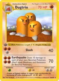 Dugtrio (019/102) [Base Set Shadowless]