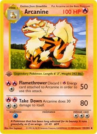 Arcanine (023/102) [Base Set Shadowless (Unlimited)]