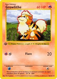 Growlithe (028/102) [Base Set Shadowless]
