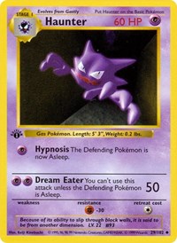 Haunter (029/102) [Base Set Shadowless]