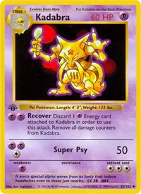 Kadabra (032/102) [Base Set Shadowless (Unlimited)]