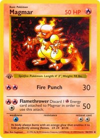 Magmar (036/102) [Base Set Shadowless]