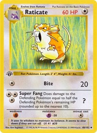Raticate (040/102) [Base Set Shadowless]