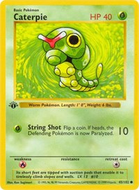 Caterpie (045/102) [Base Set Shadowless (Unlimited)]