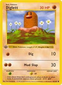 Diglett (047/102) [Base Set Shadowless]