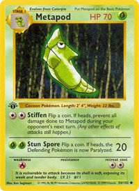 Metapod (054/102) [Base Set Shadowless (Unlimited)]