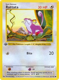 Rattata (061/102) [Base Set Shadowless (Unlimited)]
