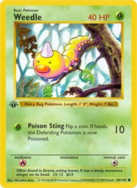 Weedle (069/102) [Base Set Shadowless]