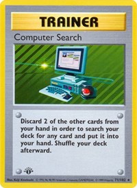 Computer Search (071/102) [Base Set Shadowless (Unlimited)]