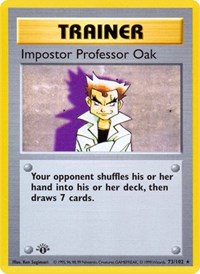 Impostor Professor Oak (073/102) [Base Set Shadowless]