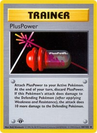 PlusPower (084/102) [Base Set Shadowless (Unlimited)]