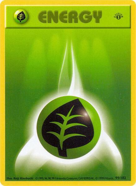 Grass Energy (099/102) [Base Set Shadowless]