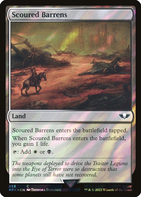 Scoured Barrens (293★) [Warhammer 40,000 Commander]