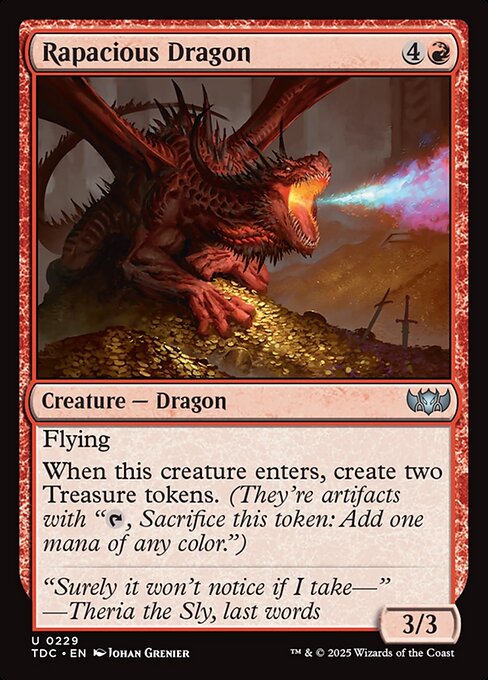 Rapacious Dragon (229) [Tarkir: Dragonstorm Commander]
