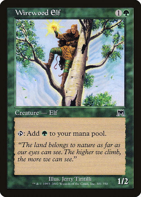Wirewood Elf (301) [Onslaught]