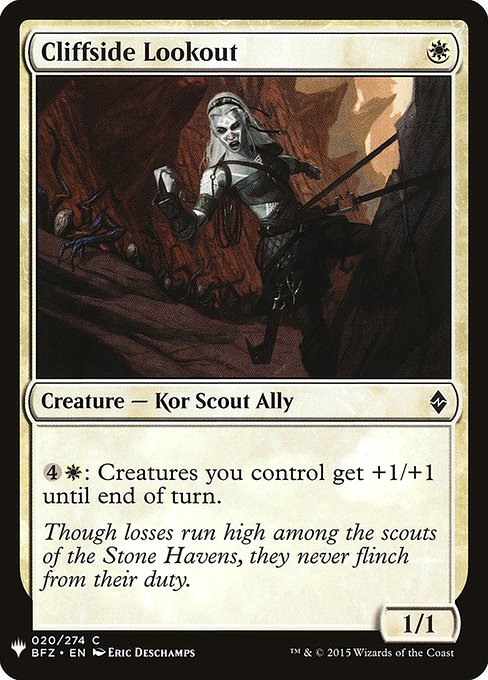 Cliffside Lookout (BFZ-20) [The List]