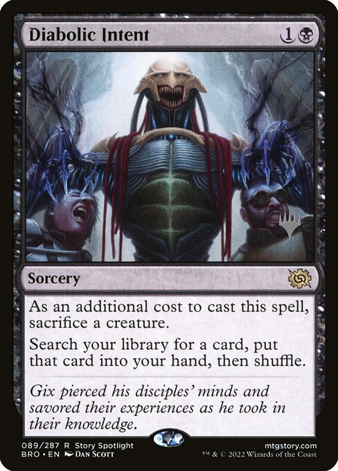 Diabolic Intent (89p) [The Brothers' War Promos]