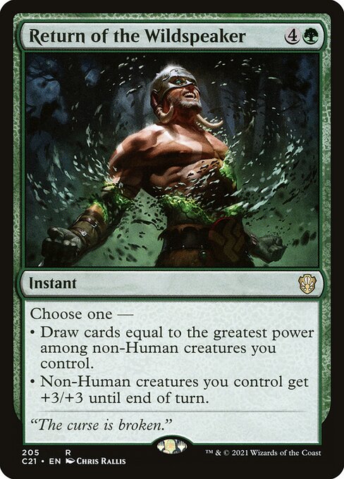 Return of the Wildspeaker (205) [Commander 2021]