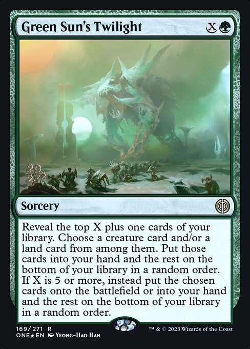 Green Sun's Twilight (169s) [Phyrexia: All Will Be One Promos]