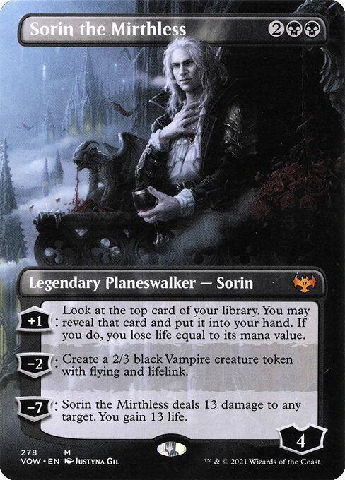 Sorin the Mirthless (278) [Innistrad: Crimson Vow] [Borderless]