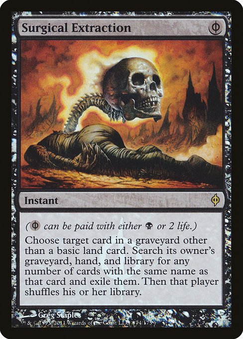 Surgical Extraction (74★) [New Phyrexia Promos]