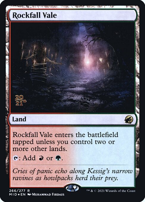 Rockfall Vale (266s) [Innistrad: Midnight Hunt Promos]