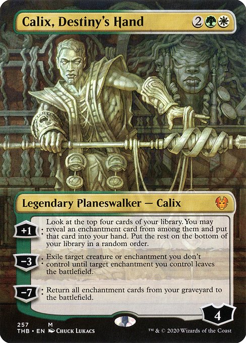 Calix, Destiny's Hand (257) [Theros Beyond Death] [Borderless]