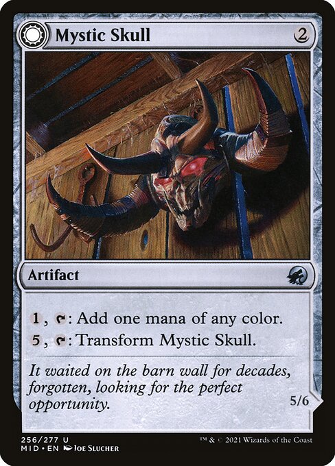 Mystic Skull // Mystic Monstrosity (256) [Innistrad: Midnight Hunt]