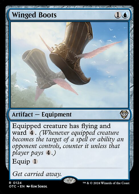 Winged Boots (124) [Outlaws of Thunder Junction Commander]