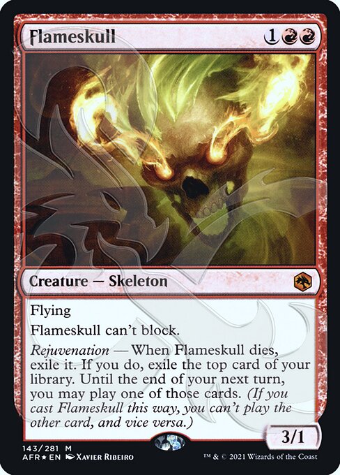 Flameskull (143a) [Adventures in the Forgotten Realms Promos]