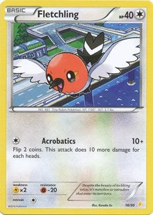 Fletchling (16/30) [XY Trainer Kit Pikachu Libre and Suicune]