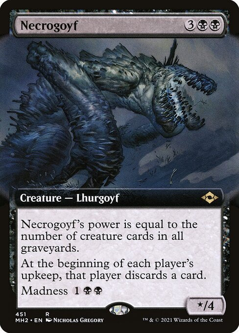 Necrogoyf (451) [Modern Horizons 2] [Extended Art]