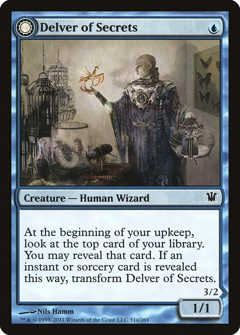 Delver of Secrets // Insectile Aberration (51) [Innistrad]