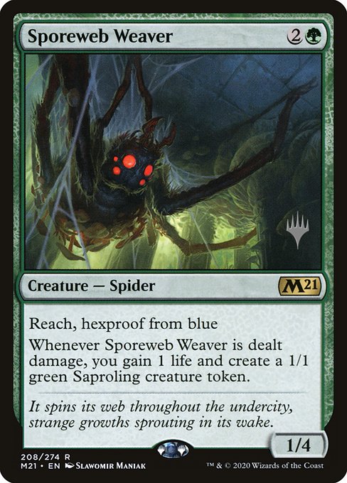 Sporeweb Weaver (208p) [Core Set 2021 Promos]