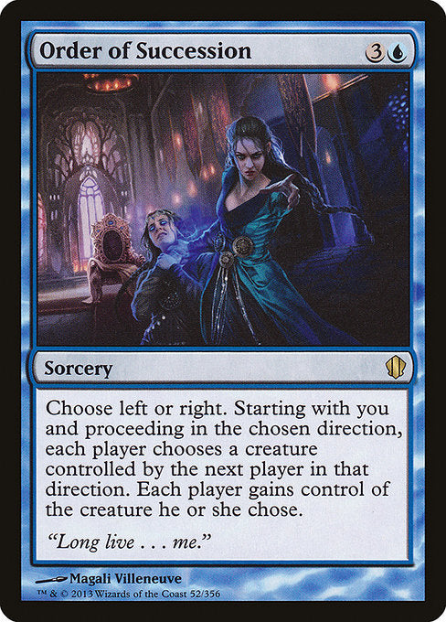 Order of Succession (52) [Commander 2013]