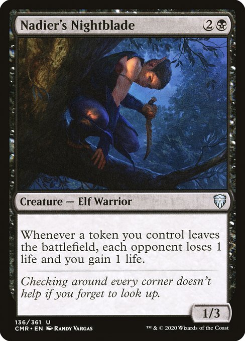 Nadier's Nightblade (136) [Commander Legends]