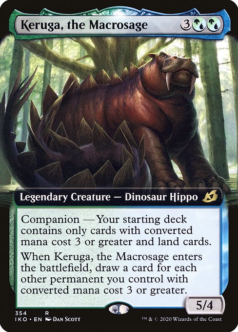 Keruga, the Macrosage (354) [Ikoria: Lair of Behemoths] [Extended Art]